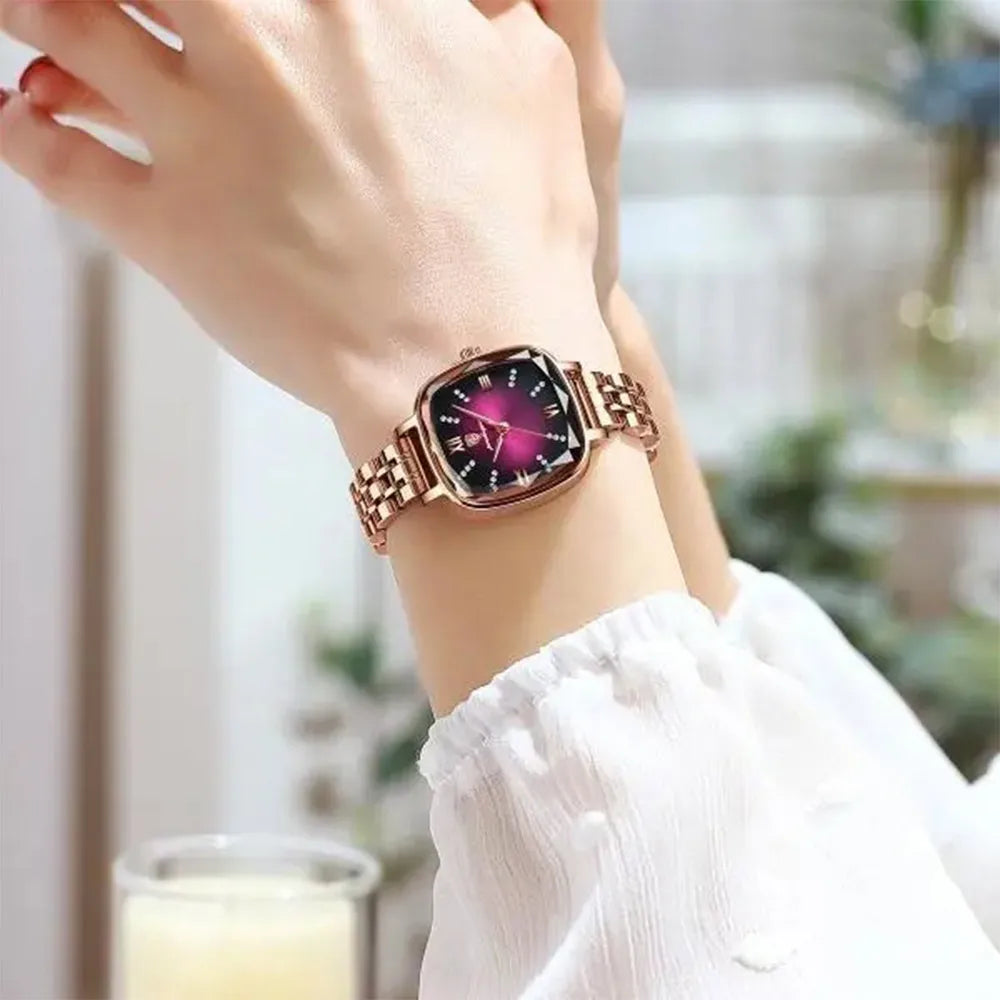 Sophisticated Square Women's Watch – Timeless Elegance Redefined