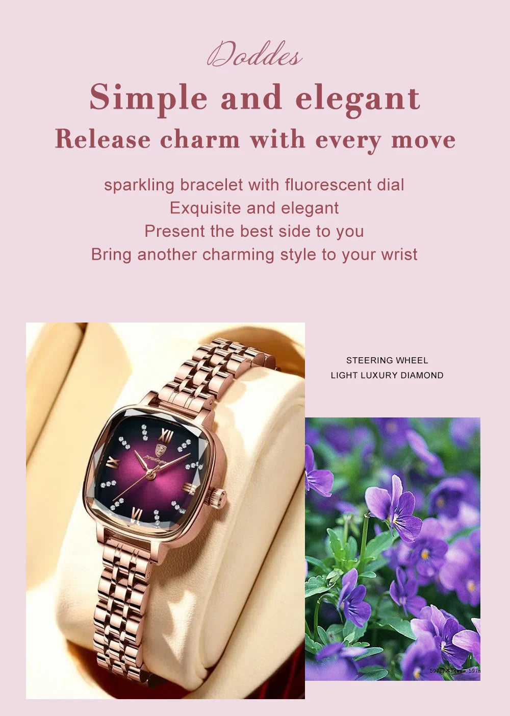 Sophisticated Square Women's Watch – Timeless Elegance Redefined