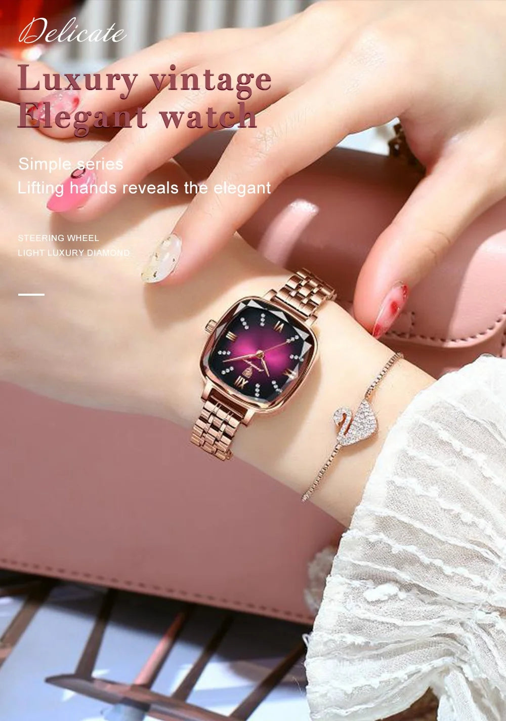 Sophisticated Square Women's Watch – Timeless Elegance Redefined