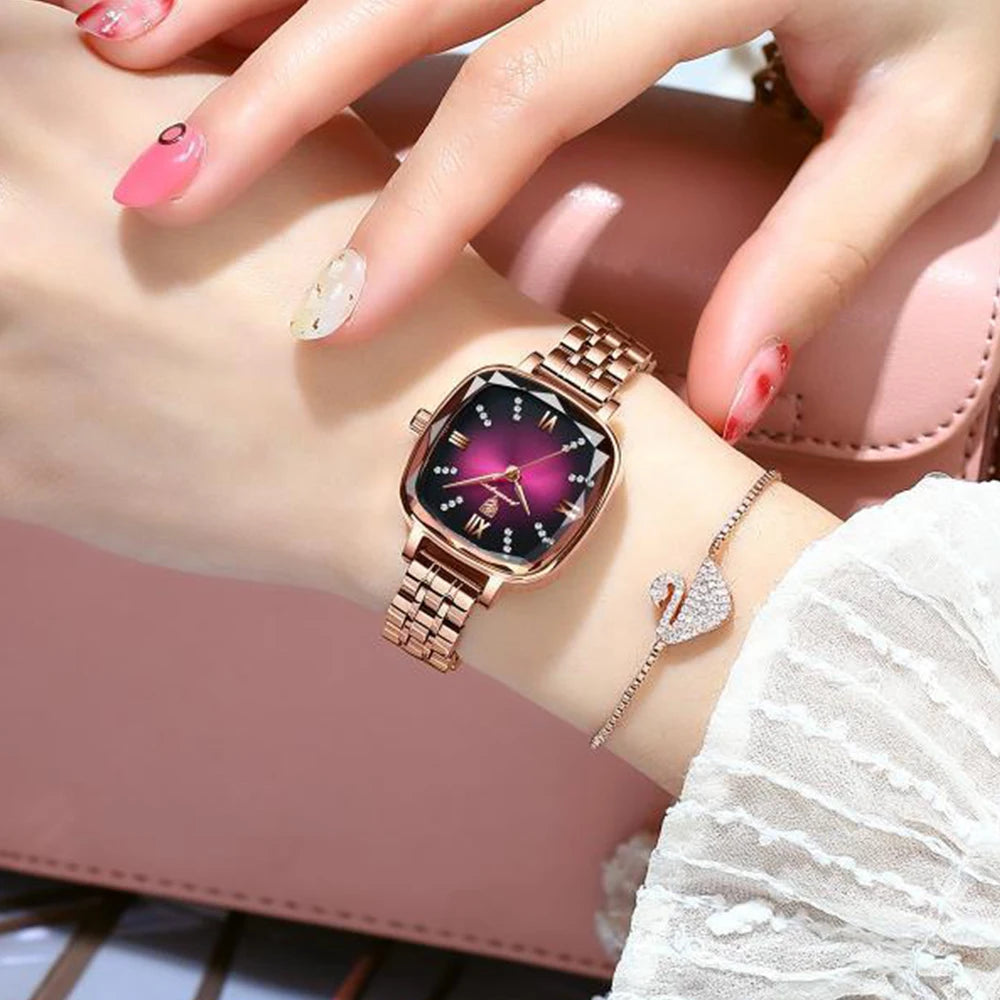 Sophisticated Square Women's Watch – Timeless Elegance Redefined