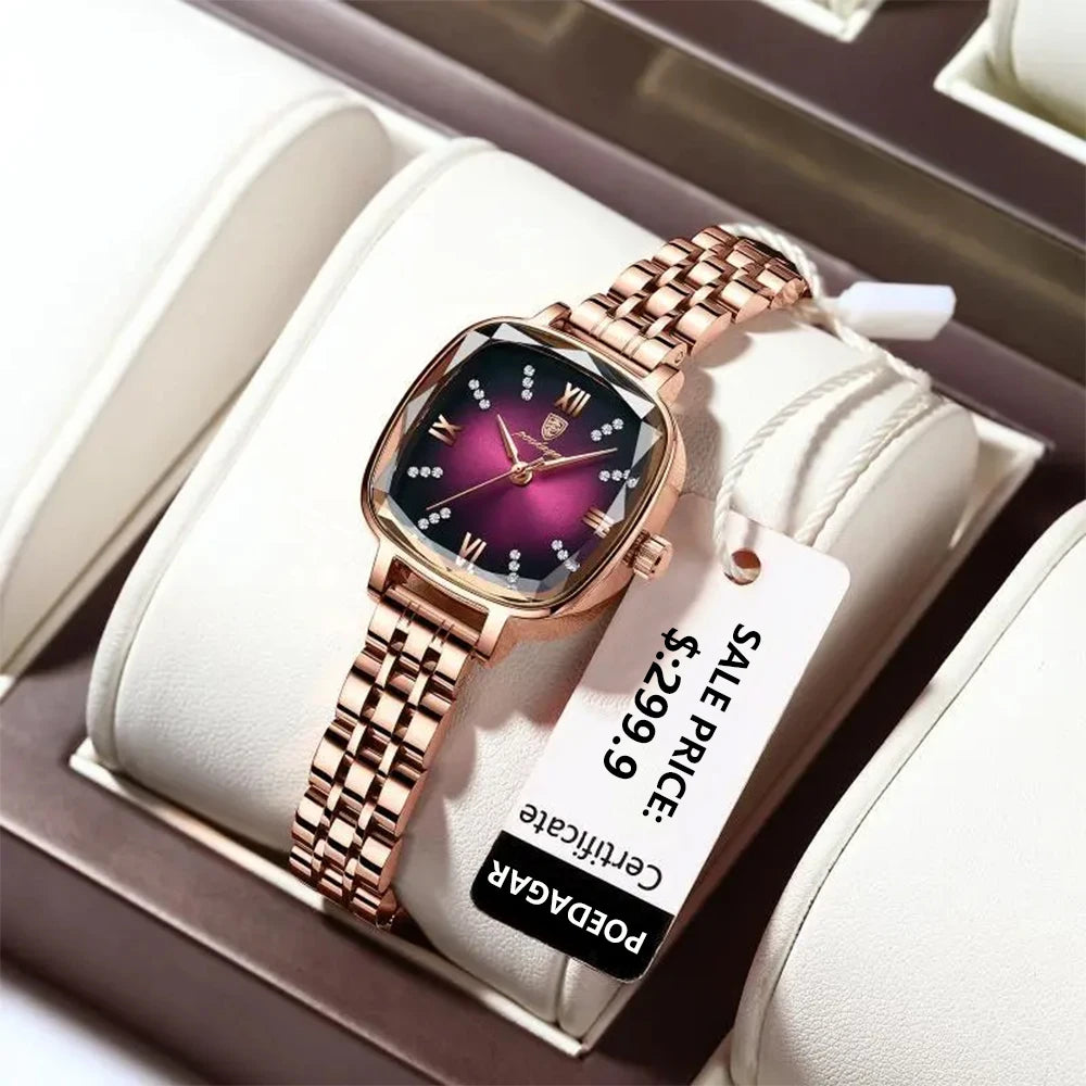 Sophisticated Square Women's Watch – Timeless Elegance Redefined