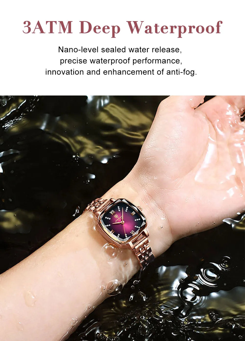 Sophisticated Square Women's Watch – Timeless Elegance Redefined