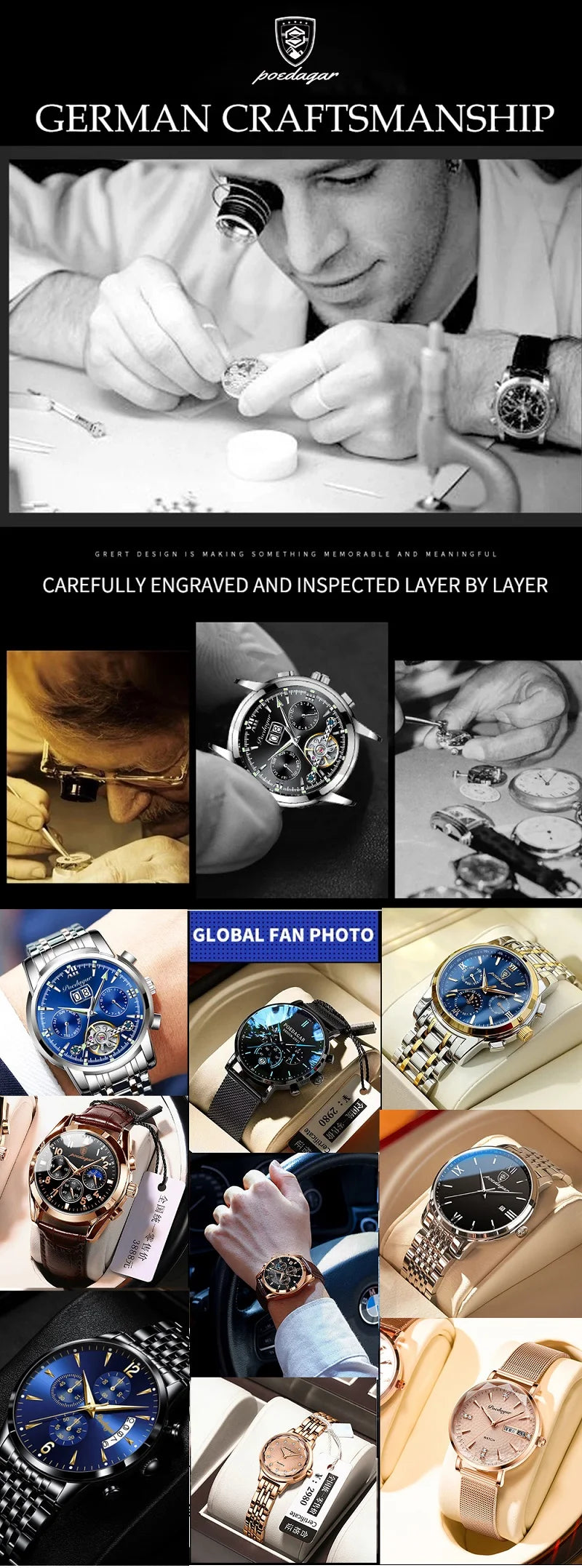 Luxury Diamond-Accented Women's Watch – Elegance in Emerald