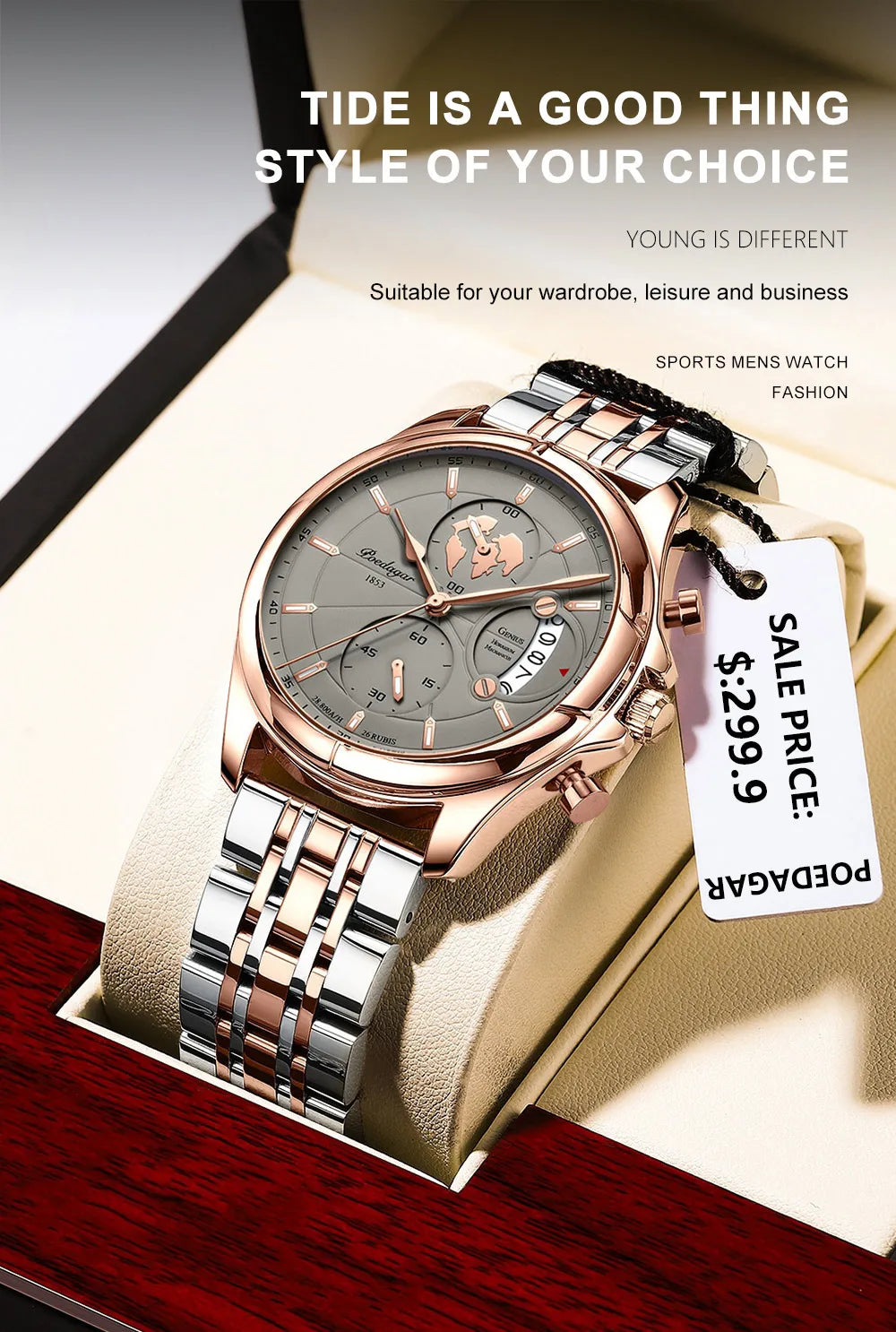 Luxury Business Chronograph Watch – Precision & Prestige for the Modern Gentleman
